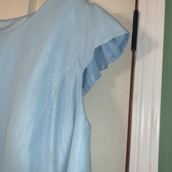 Azazie bridesmaid dress size A28 style ingrid color sky blue - Picture 4 of 7